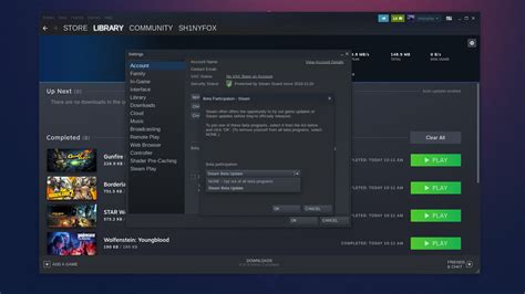 steam beta update - steam client service